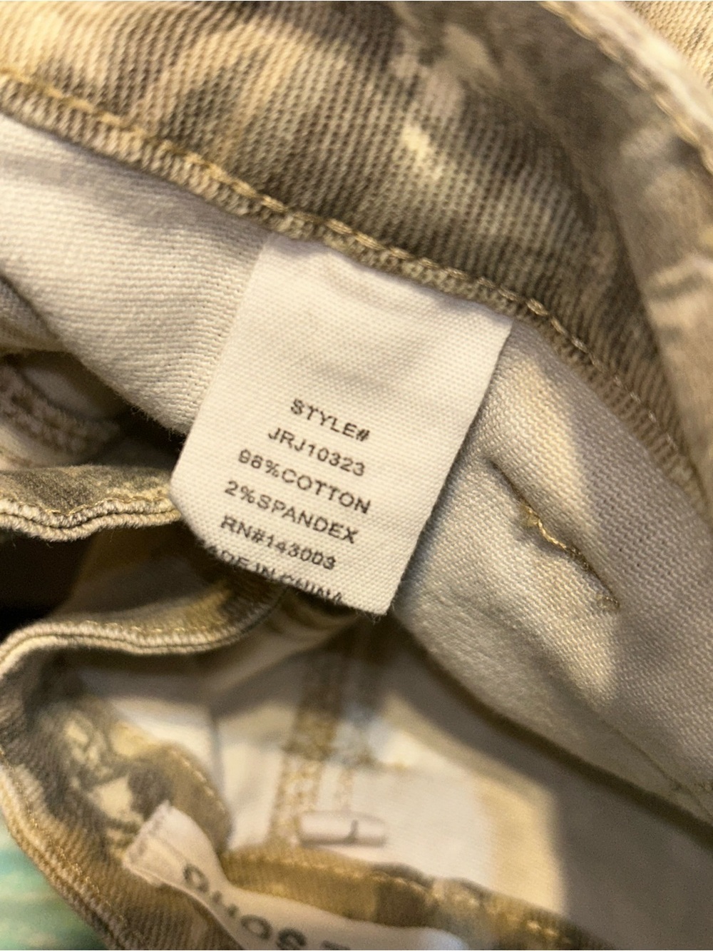 Fashion Nova Camo Wide Leg Cargo Pants Stretch Skater Womens Size 7 Medium Tan - Picture 7 of 9